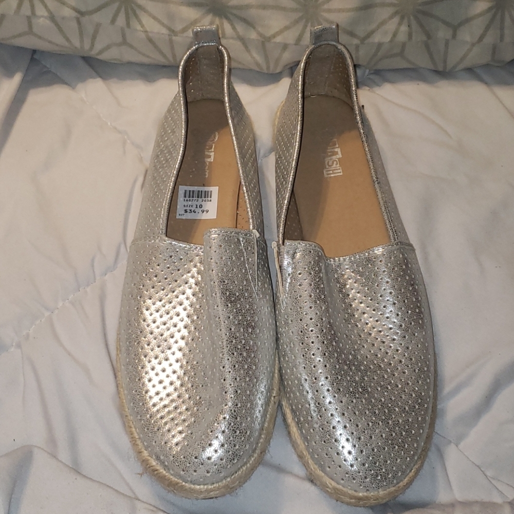 Silver shoes